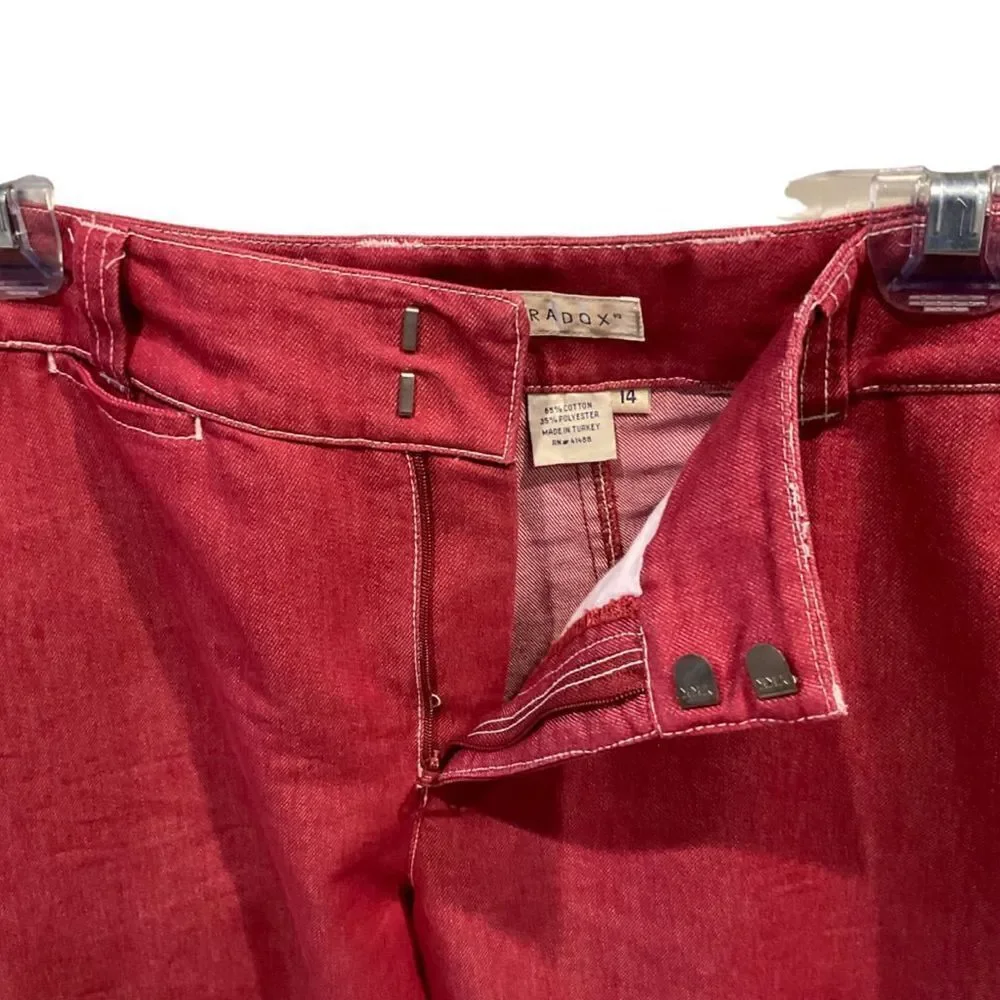 PARADOX red heather, cropped jeans - Picture 2 of 6